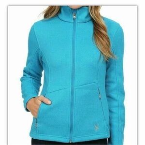 Spyder aqua blue Core sweater / Beaver Creek Size Small